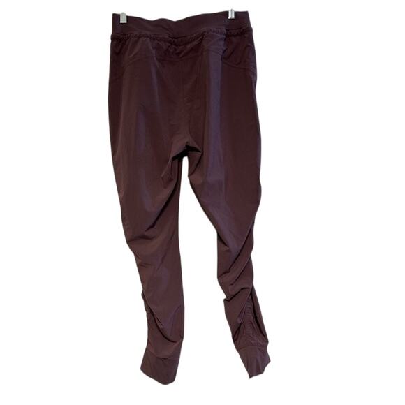 Athleta Attitude Rouched Purple Maeve Jogger Pants Size 4 EUC - Picture 2 of 6